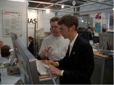 Stefan Koehler am OOo-Stand