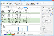 Зняток екрану Apache OpenOffice Calc